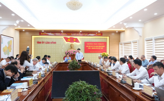 Lãnh đạo Tập đoàn Tải về ứng dụng CWIN05 ngay hôm nay Than - Khoáng sản Việt Nam làm việc với Tỉnh ủy Lâm Đồng