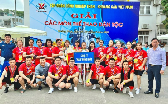 Than Thống Nhất đạt thành tích cao tại giải các môn thể thao dân tộc TKV năm 2024