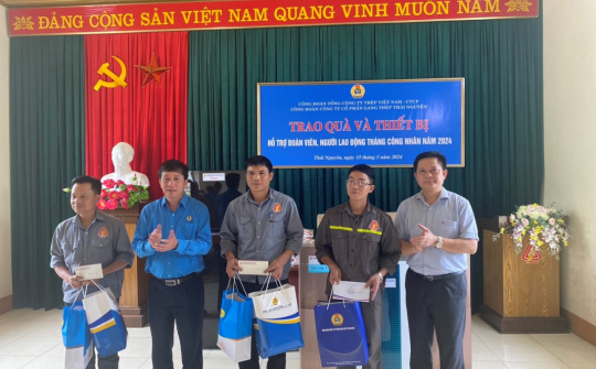 Hơn 372 triệu đồng được trao cho Công ty CP Gang Thép Thái Nguyên nhân Tháng công nhân 2024