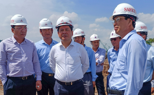 Bộ trưởng Nguyễn Hồng Diên kiểm tra công trường nhà máy nhiệt điện Nhơn Trạch 3, Nhơn Trạch 4