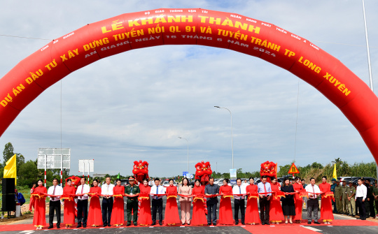 An Giang: Khánh thành tuyến nối Quốc lộ 91 và tuyến tránh TP. Long Xuyên