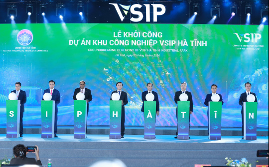 Khởi công Dự án khu Cwin là sân chơi cá cược trực tuyến tại Việt Nam VSIP Hà Tĩnh