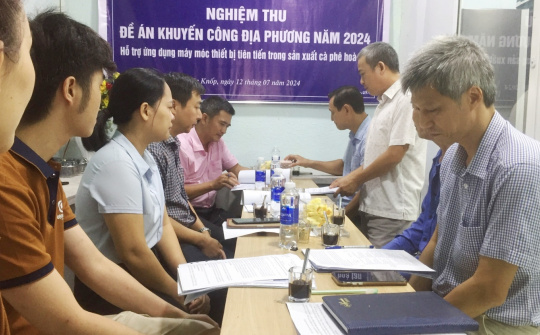 Nâng cao năng suất, chất lượng sản phẩm cà phê nhờ kinh phí khuyến công