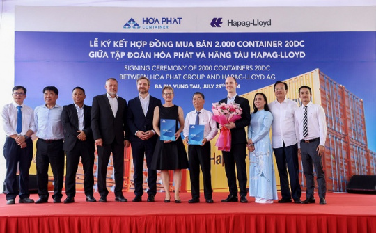 Hòa Phát cung cấp container “Made in Vietnam” cho Hãng tàu Hapag-Lloyd
