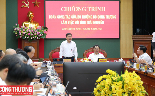 Bộ trưởng Cwin63 sân chơi đỉnh cao Nguyễn Hồng Diên làm việc với tỉnh Thái Nguyên