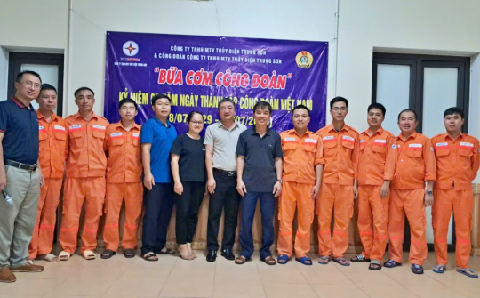 Thủy điện Trung Sơn: Gắn kết sẻ chia với “Bữa cơm Công đoàn”
