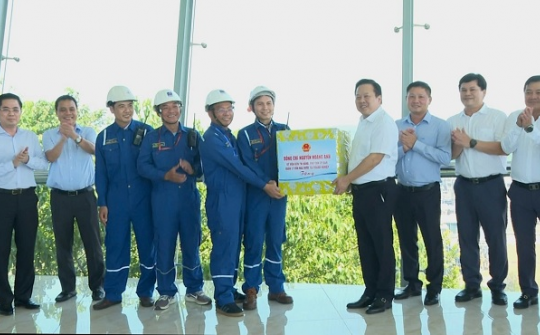 Chủ tịch Ủy ban Quản lý vốn nhà nước tại Cwincom hiện đang mở thăm, khảo sát Nhà máy Lọc dầu Dung Quất