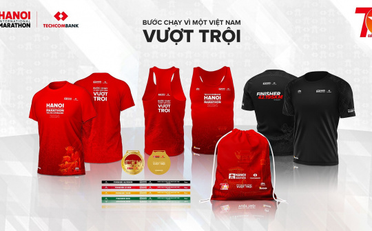 Giải Marathon Quốc tế Hà Nội Techcombank mùa thứ 3: Ra mắt bộ vật phẩm phiên bản đặc biệt