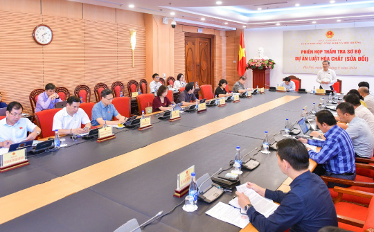 Dự án Luật Hóa chất (sửa đổi) đủ điều kiện trình Ủy ban Thường vụ Quốc hội