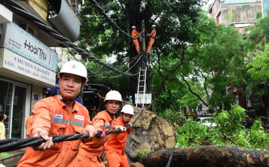 EVNHANOI chủ động trước hoàn lưu cơn bão số 3