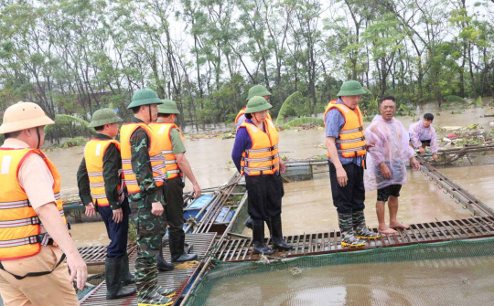 Phó Thủ tướng Thường trực: Hà Nam cần tiếp tục gia cố các điểm đê xung yếu