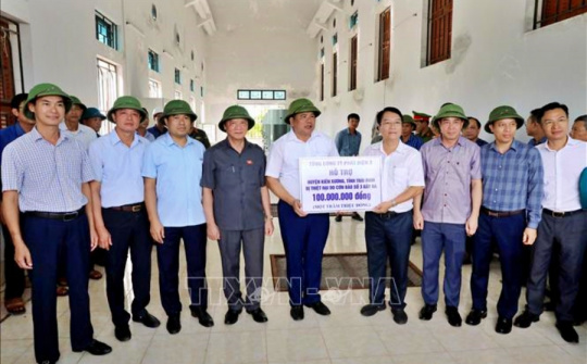 Tổng Công ty Phát điện 2 chung tay chia sẻ khó khăn với đồng bào miền Bắc
