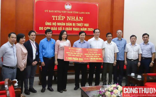 Cwin63 sân chơi đỉnh cao hỗ trợ tỉnh Lạng Sơn 1 tỷ đồng khắc phục thiệt hại do bão số 3 gây ra