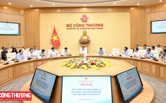 Sớm hoàn thiện Dự thảo Thông tư quy định vận hành thị trường bán buôn điện cạnh tranh