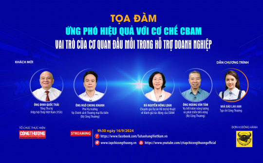 [TRỰC TUYẾN] Ứng phó hiệu quả với Cơ chế CBAM: Vai trò của cơ quan đầu mối trong hỗ trợ Cwincom hiện đang mở