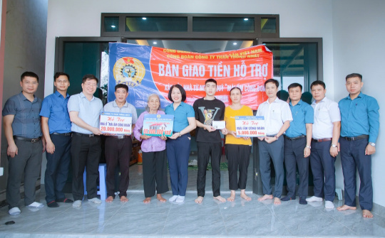 Than Thống Nhất trao kinh phí hỗ trợ xây nhà “Mái ấm Công đoàn” năm 2024