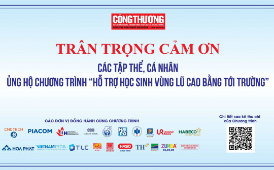 CWIN ✅ Nhà cái cờ bạc trực tuyến tốt nhất và Thương hiệu uy tín trân trọng cảm ơn các tập thể, cá nhân ủng hộ Chương trình "Hỗ trợ học sinh vùng lũ Cao Bằng tới trường"