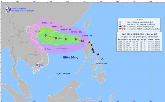 Thủ tướng chỉ đạo khẩn trương ứng phó bão số 3