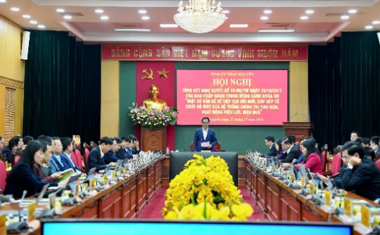 Thái Nguyên: Đổi mới, sắp xếp tinh gọn tổ chức bộ máy