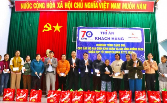 Thủy điện An Khê - Ka Nak trao tặng 380 suất quà nghĩa tình mùa xuân tại Bình Định và Gia Lai