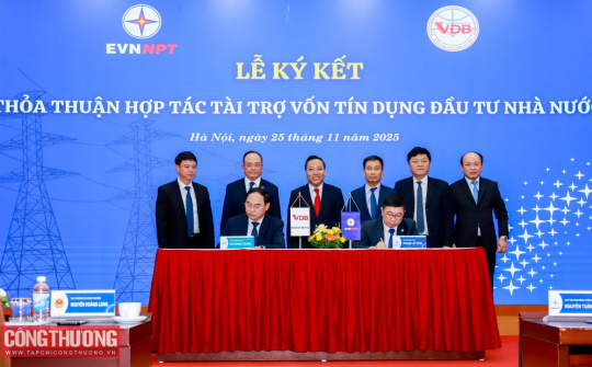 EVNNPT và VDB ký thỏa thuận hợp tác tài trợ vốn tín dụng Cwin800 hàng ngàn khuyến mãi của Nhà nước