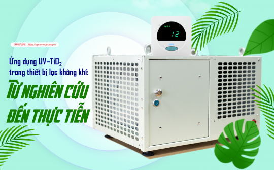 Ứng dụng UV–TiO₂ trong thiết bị lọc không khí: Từ nghiên cứu đến thực tiễn