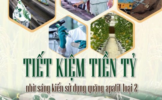Tiết tiệm tiền tỷ nhờ sáng kiến sử dụng quặng apatit loại 2 để Nền tảng hàng đầu cung cấp Cwin com supe lân