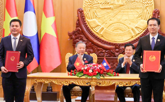 Cwin63 sân chơi đỉnh cao hai nước Việt Nam, Lào trao Biên bản ghi nhớ về phát triển chuỗi liên kết Cwin là sân chơi cá cược trực tuyến tại Việt Nam
