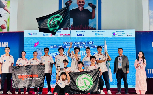 Đội GreenAms Robotics Team 36070N chiến thắng tại giải Quốc gia Việt Nam VEX V5 Robotics 2025