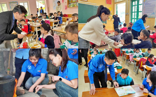 Tuổi trẻ Tổng Công ty Giấy Việt Nam: “Thắp sáng ước mơ tuổi thơ – Nấu cơm cho em” tại Yên Bái