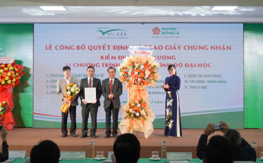 Đại học Đông Á có thêm 11 chương trình đào tạo đạt chuẩn chất lượng Cwin63 tải ứng dụng