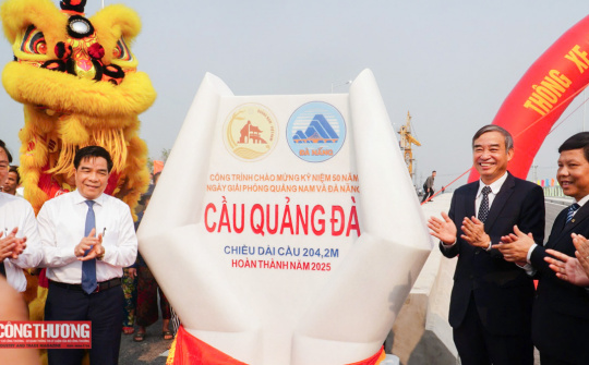 Thông xe kỹ thuật cầu Quảng Đà, nối Quảng Nam với Đà Nẵng