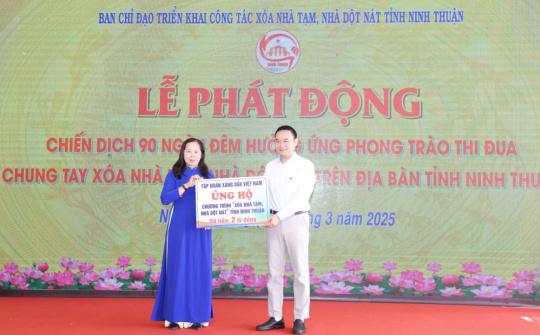 Petrolimex hỗ trợ tỉnh Ninh Thuận 2 tỷ đồng xóa nhà tạm, nhà dột nát