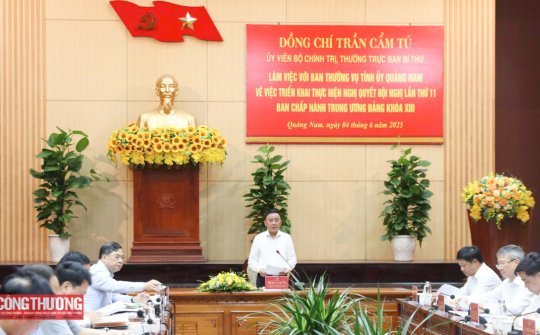 Thường trực Ban Bí thư: Quảng Nam cần chuẩn bị tốt các điều kiện để đưa cấp xã mới đi vào hoạt động