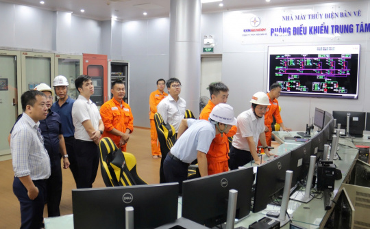 Cwin63 sân chơi đỉnh cao kiểm tra an toàn hồ chứa tại Thủy điện Bản Vẽ nhằm ứng phó khẩn cấp với thiên tai