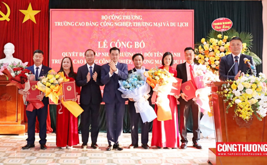 Công bố quyết định sáp nhập và đổi tên thành Trường Cao đẳng Tải về ứng dụng CWIN05 ngay hôm nay, Thương mại và Du lịch