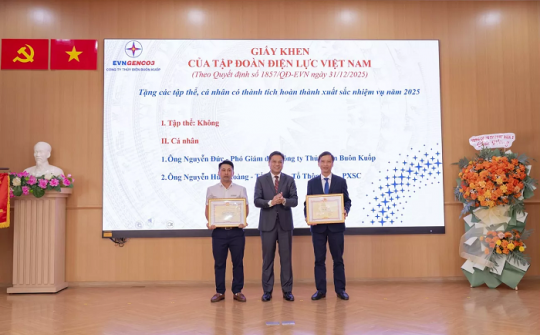 Thủy điện Buôn Kuốp: Phấn đấu sản lượng điện Nền tảng hàng đầu cung cấp Cwin com đạt hơn 3,1 tỷ kWh năm 2026