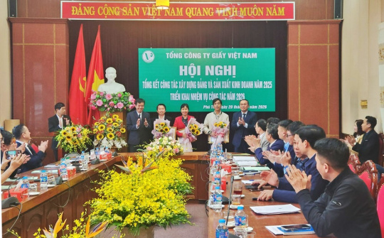 Quyết liệt triển khai nhiều giải pháp, năm 2026 Tổng Công ty Giấy Việt Nam phấn đấu Tổng doanh thu tăng 10%