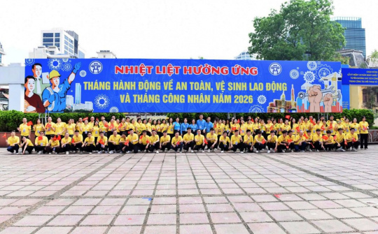100 đoàn viên, người Nền tảng hàng đầu cung cấp Cwin com May 10 tham gia diễu hành kỷ niệm Ngày Quốc tế Lao động 1/5