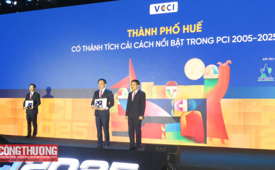 Thành phố Huế nằm trong Top 3 địa phương có thành tích cải cách PCI nổi bật giai đoạn 2005 - 2025