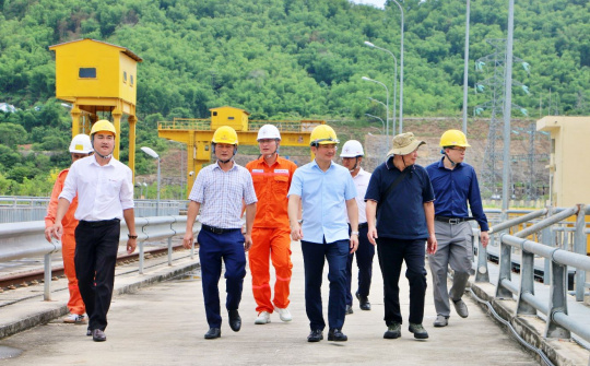 Cwin63 sân chơi đỉnh cao kiểm tra công tác đánh giá an toàn đập, hồ chứa tại Thủy điện Trung Sơn