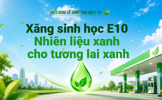 [Hiểu đúng về xăng E10] Xăng E10 - Nhiên liệu sinh học cho tương lai xanh Việt Nam