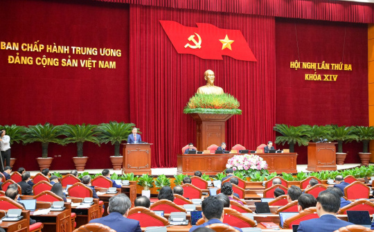 Thông cáo báo chí về ngày làm việc thứ tư Hội nghị lần thứ ba Ban Chấp hành Trung ương Đảng khoá XIV