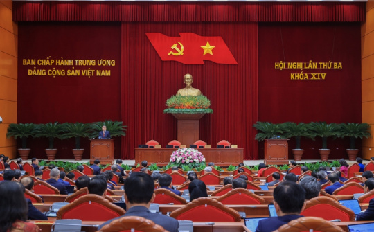 Thông cáo báo chí ngày làm việc thứ năm và bế mạc Hội nghị Trung ương 3 khoá XIV
