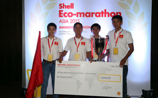 Việt Nam giành giải quán quân tại Shell Eco-marathon châu Á 2015