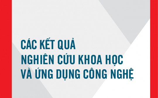 Các Kết quả nghiên cứu khoa học và ứng dụng công nghệ số 5, tháng 5/2016
