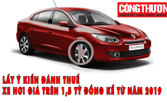 Ngày 1/11/2018 l Bản tin Sự kiện và Con số: Lấy ý kiến đánh thuế xe hơi giá trên 1,5 tỷ đồng kể từ năm 2019