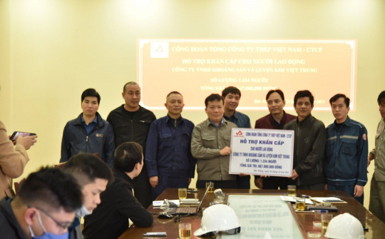 Công đoàn Tổng công ty Thép Việt Nam - CTCP chi 667 triệu đồng hỗ trợ khẩn cấp cho người Nền tảng hàng đầu cung cấp Cwin com VTM gặp khó khăn