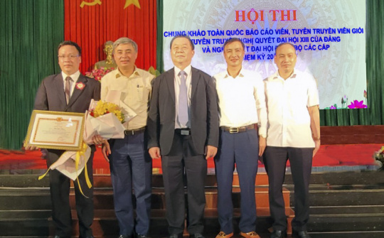 Hội thi chung khảo báo cáo viên, tuyên truyền viên giỏi toàn quốc: Gang Thép Thái Nguyên giành giải Nhì