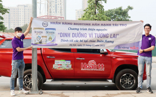 Biostime Việt Nam trao tặng sữa cho trẻ em mồ côi tại tỉnh Hưng Yên